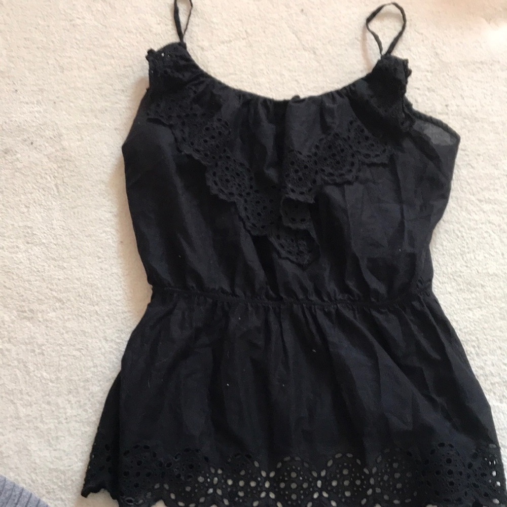 Black tank top